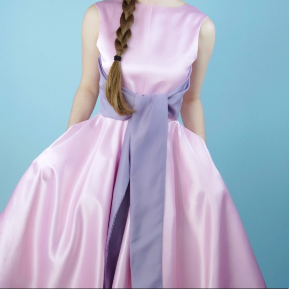 Ellora Pink and Purple Vintage Dress